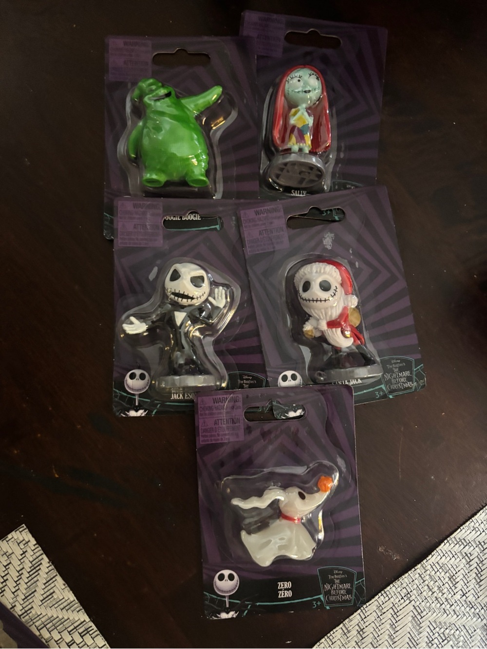 Disney Nightmare Before Christmas 2.5 Inch Mini Figures 5 Pack New